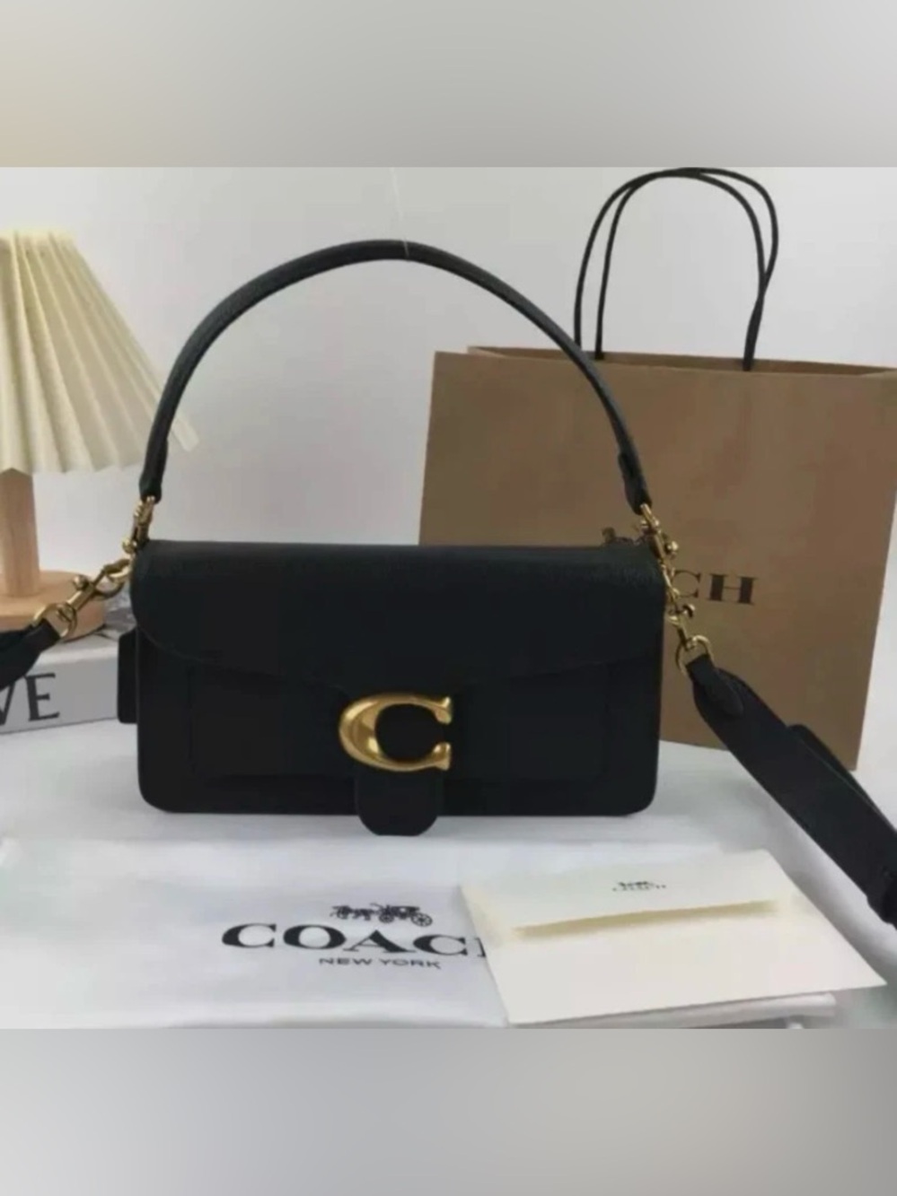 Coach 73995 Tabby 26 Shoulder Bag 2Way Crossbody Black Leather Outlet NEW